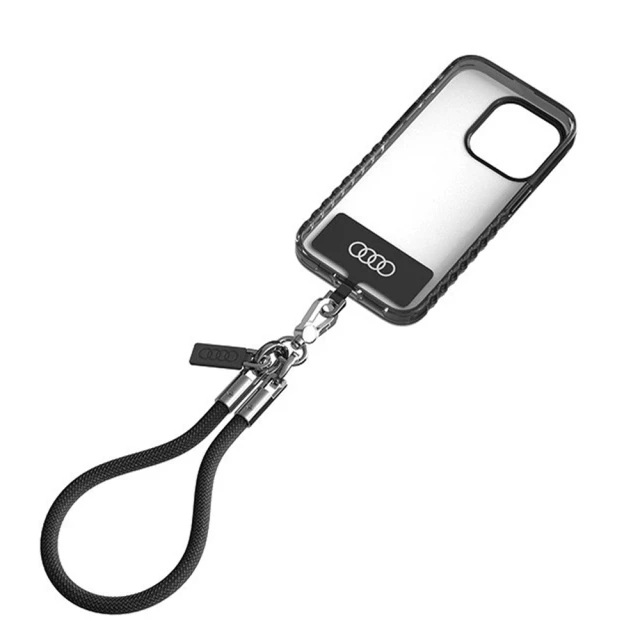 Універсальний шнурок Audi Crossbody 28cm 8mm Black (AU-HSL8-R8/D1-BK)