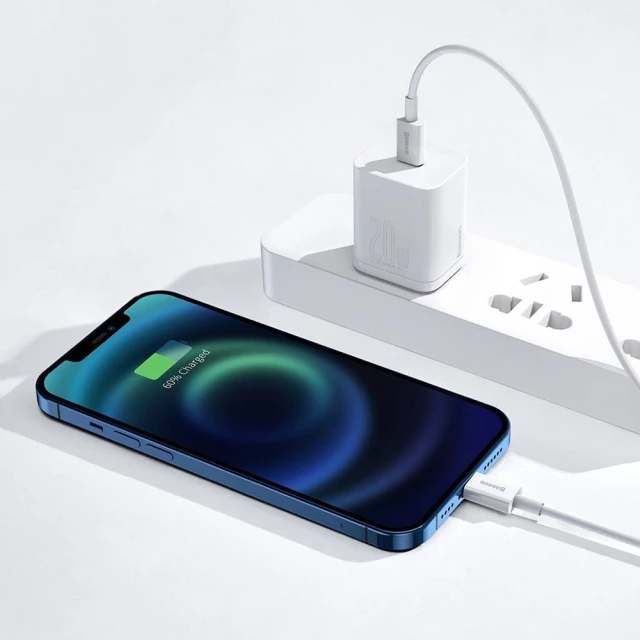 Кабель Baseus Superior Series Fast Charging USB-C to Lightning 0.25m White (CATLYS-02)