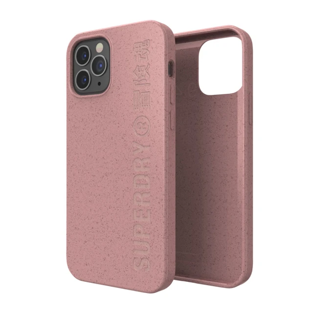 Чохол SuperDry Snap Compostable Case для iPhone 12 | 12 Pro Pink (8718846086257)