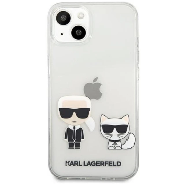 Чохол Karl Lagerfeld Karl & Choupette для iPhone 13 Transparent (KLHCP13MCKTR)