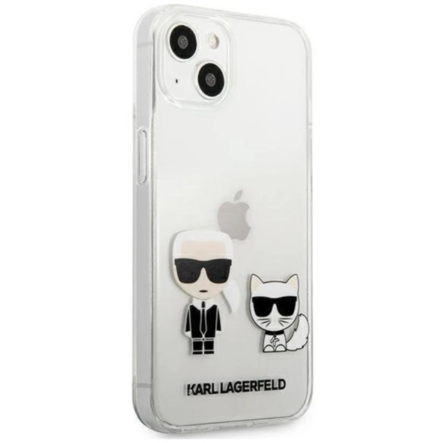 Чохол Karl Lagerfeld Karl & Choupette для iPhone 13 Transparent (KLHCP13MCKTR)