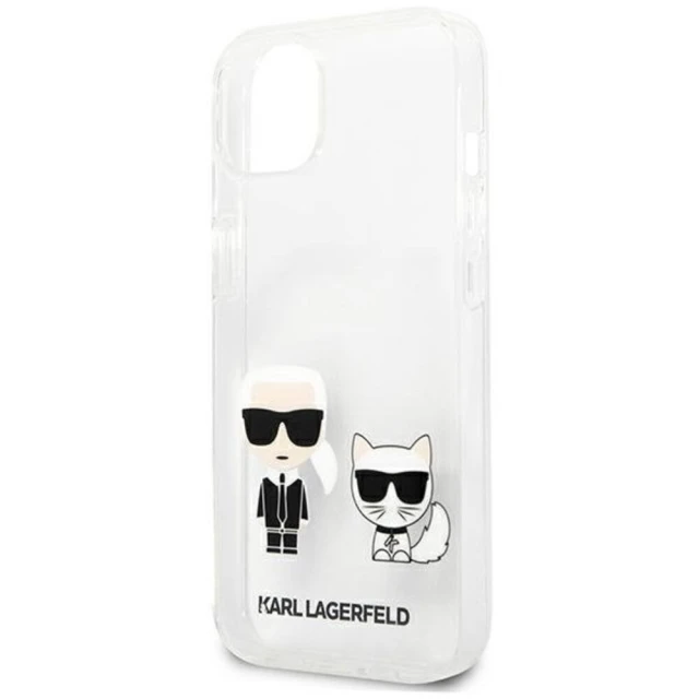 Чохол Karl Lagerfeld Karl & Choupette для iPhone 13 Transparent (KLHCP13MCKTR)