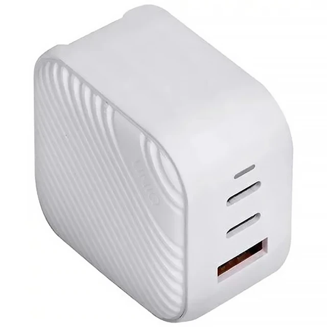 Мережевий зарядний пристрій UNIQ Verge Pro 66W 2xUSB-C | USB-A Cloud White (Uni000353)