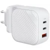 Мережевий зарядний пристрій UNIQ Verge Pro 66W 2xUSB-C | USB-A Cloud White (Uni000353)
