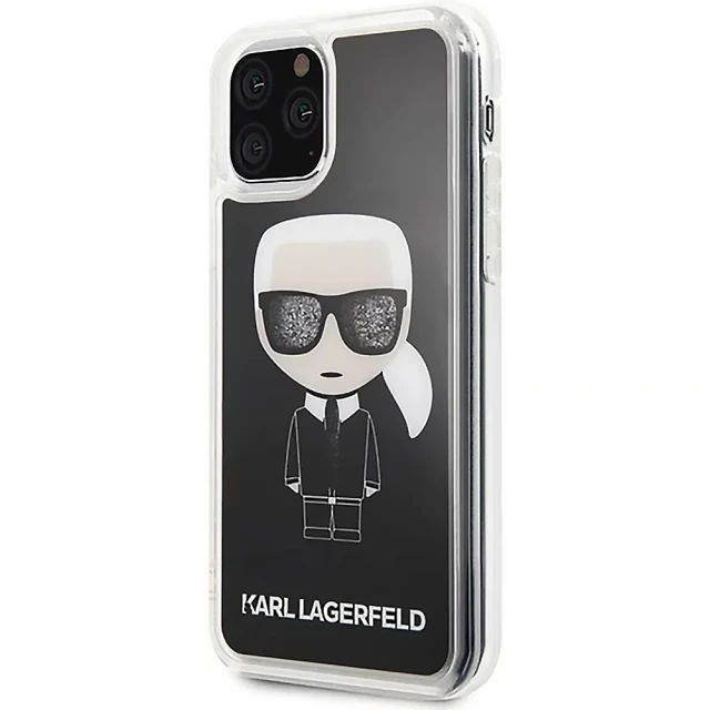 Чохол Karl Lagerfeld Iconic Glitter для iPhone 11 Pro Black (KLHCN58ICGBK)