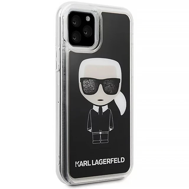Чохол Karl Lagerfeld Iconic Glitter для iPhone 11 Pro Black (KLHCN58ICGBK)