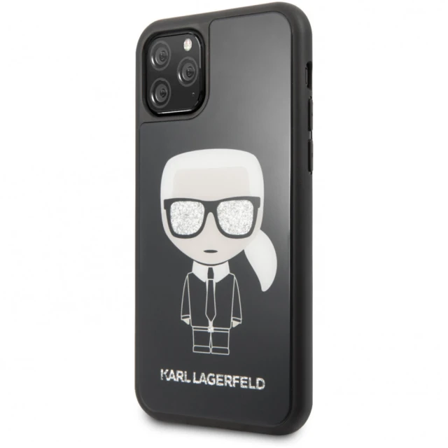 Чохол Karl Lagerfeld Iconic Karl Glitter для iPhone 11 Pro Black (KLHCN58DLFKBK)