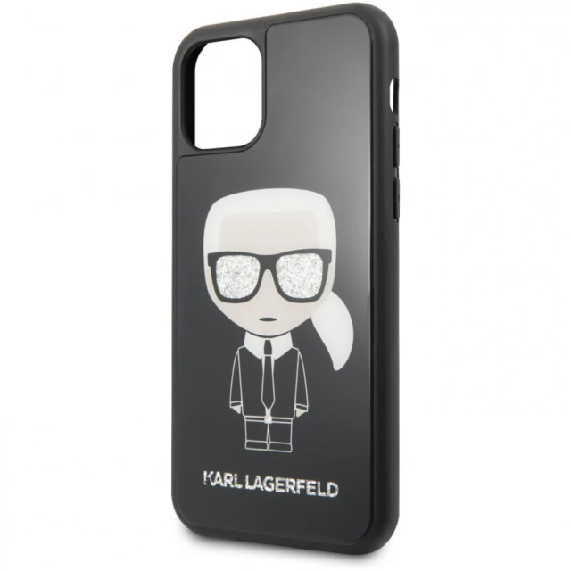Чохол Karl Lagerfeld Iconic Karl Glitter для iPhone 11 Pro Black (KLHCN58DLFKBK)