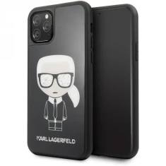 Чохол Karl Lagerfeld Iconic Karl Glitter для iPhone 11 Pro Black (KLHCN58DLFKBK)