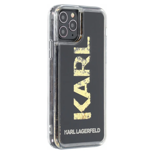 Чехол Karl Lagerfeld Karl Logo Glitter для iPhone 11 Pro Black (KLHCN58KAGBK)