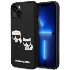 Чехол Karl Lagerfeld Gradient Iconik Karl & Choupette для iPhone 14 Plus Black (KLHCP14M3DRKCK)