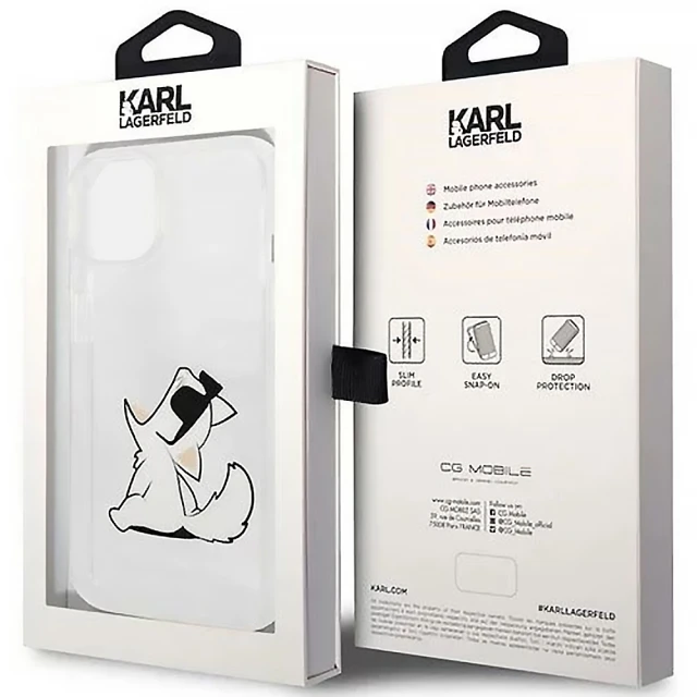 Чохол Karl Lagerfeld Choupette Fun для iPhone 14 Plus Transparent (KLHCP14MCFNRC)