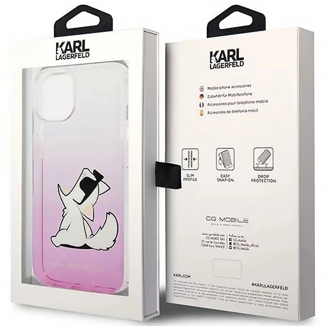 Чехол Karl Lagerfeld Choupette Fun для iPhone 14 Plus Pink (KLHCP14MCFNRCPI)