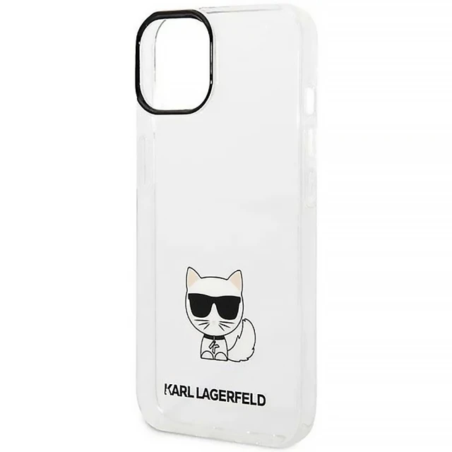 Чохол Karl Lagerfeld Choupette Body для iPhone 14 Plus Transparent (KLHCP14MCTTR)