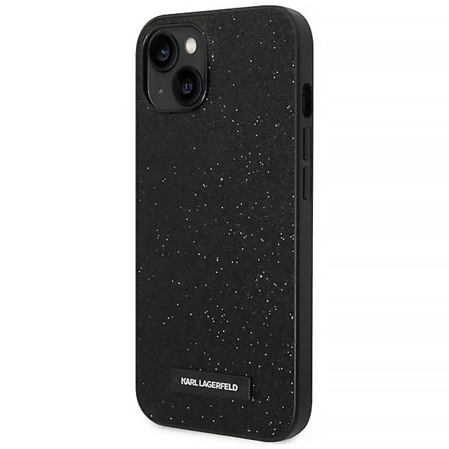 Чохол Karl Lagerfeld Plaque Logo для iPhone 14 Plus Black (KLHCP14MG2ELK)