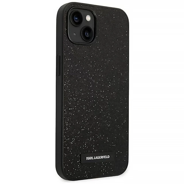 Чохол Karl Lagerfeld Plaque Logo для iPhone 14 Plus Black (KLHCP14MG2ELK)