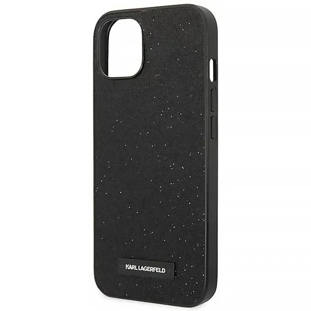 Чохол Karl Lagerfeld Plaque Logo для iPhone 14 Plus Black (KLHCP14MG2ELK)