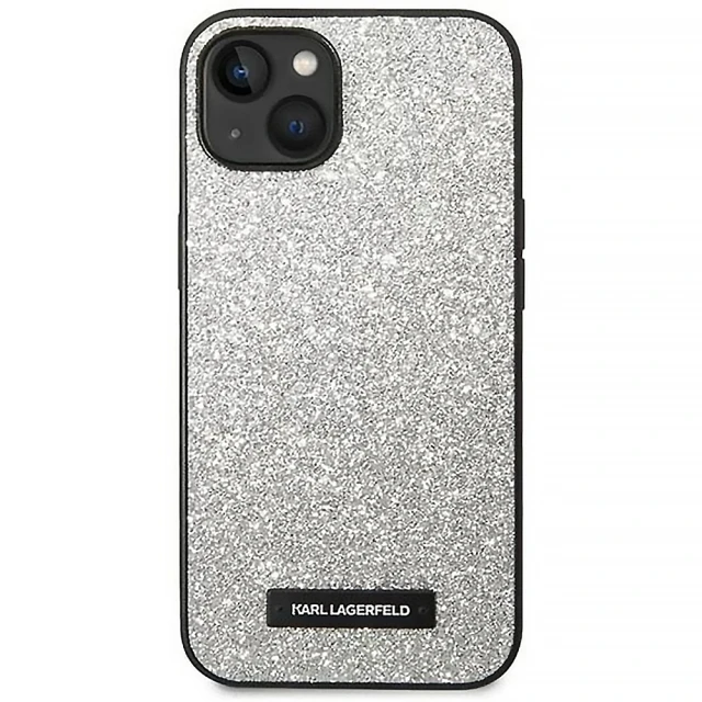 Чохол Karl Lagerfeld Plaque Logo для iPhone 14 Plus Silver (KLHCP14MG2ELS)