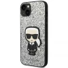 Чохол Karl Lagerfeld Glitter Flakes Iconik для iPhone 14 Plus Silver (KLHCP14MGFKPG)