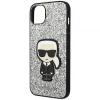 Чохол Karl Lagerfeld Glitter Flakes Iconik для iPhone 14 Plus Silver (KLHCP14MGFKPG)