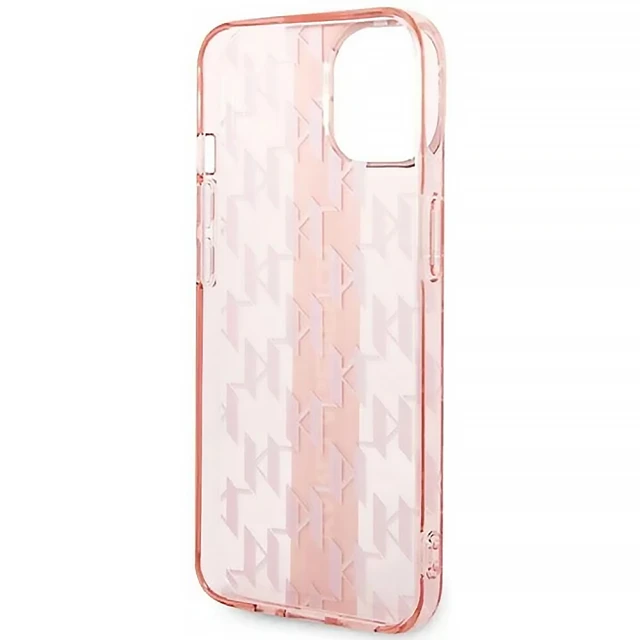 Чохол Karl Lagerfeld Mono Vertical Stripe для iPhone 14 Plus Pink (KLHCP14MHKLSPCP)