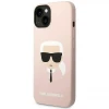 Чохол Karl Lagerfeld Silicone Karl's Head для iPhone 14 Plus Pink (KLHCP14MSLKHLP)