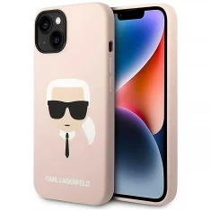 Чехол Karl Lagerfeld Silicone Karl's Head для iPhone 14 Plus Pink (KLHCP14MSLKHLP)