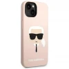 Чохол Karl Lagerfeld Silicone Karl's Head для iPhone 14 Plus Pink (KLHCP14MSLKHLP)