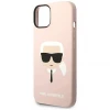 Чохол Karl Lagerfeld Silicone Karl's Head для iPhone 14 Plus Pink (KLHCP14MSLKHLP)