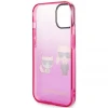 Чехол Karl Lagerfeld Gradient Iconik Karl & Choupette для iPhone 14 Plus Pink (KLHCP14MTGKCP)
