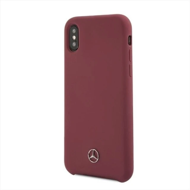 Чехол Mercedes для iPhone XS/X Silicone Line Red (MEHCPXSILRE)