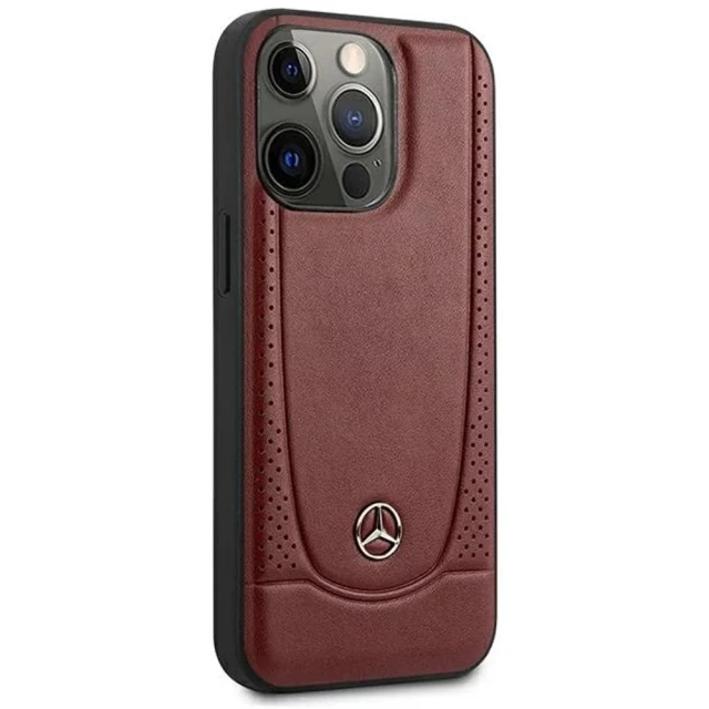 Чехол Mercedes для iPhone 14 Pro Leather Urban Red (MEHCP14LARMRE)