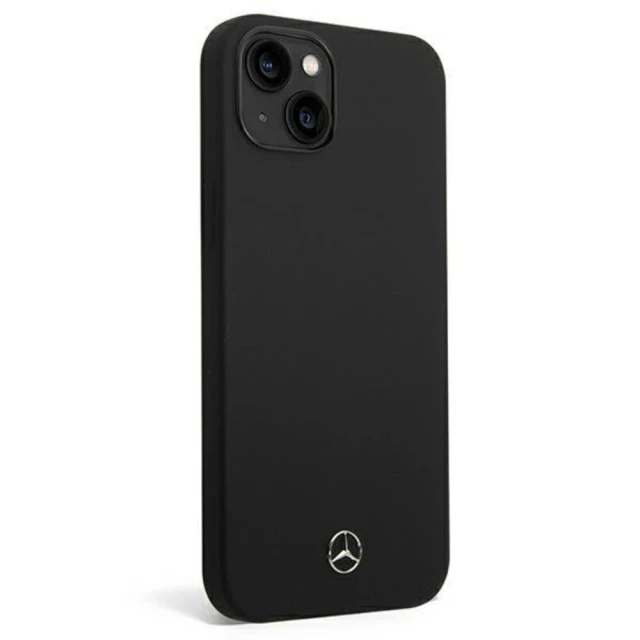 Чохол Mercedes для iPhone 14 Plus Silicone Line Black (MEHCP14MSILBK)