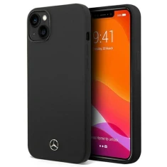Чехол Mercedes для iPhone 14 Plus Silicone Line Black (MEHCP14MSILBK)