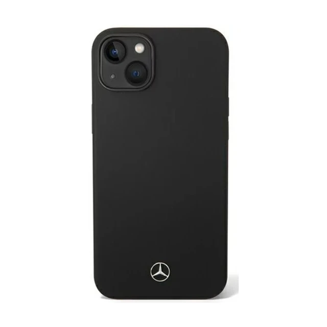 Чохол Mercedes для iPhone 14 | 13 Silicone Line Black (MEHCP14SSILBK)