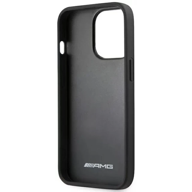 Чохол Mercedes для iPhone 14 Pro Leather Debossed Lines Black (AMHCP14LGSEBK)