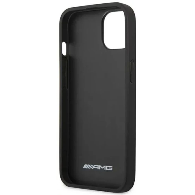 Чохол Mercedes для iPhone 14 Plus Leather Debossed Lines Black (AMHCP14MGSEBK)