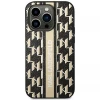 Чохол Karl Lagerfeld Monogram Stripe для iPhone 14 Pro Max Brown (KLHCP14XPGKLSKW)