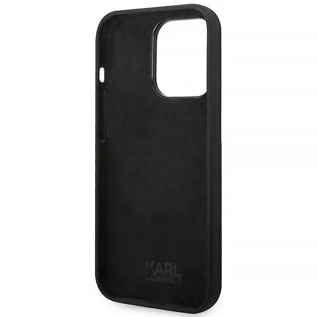 Чохол Karl Lagerfeld Silicone Choupette Body для iPhone 14 Pro Max Black (KLHCP14XSLCTBK)