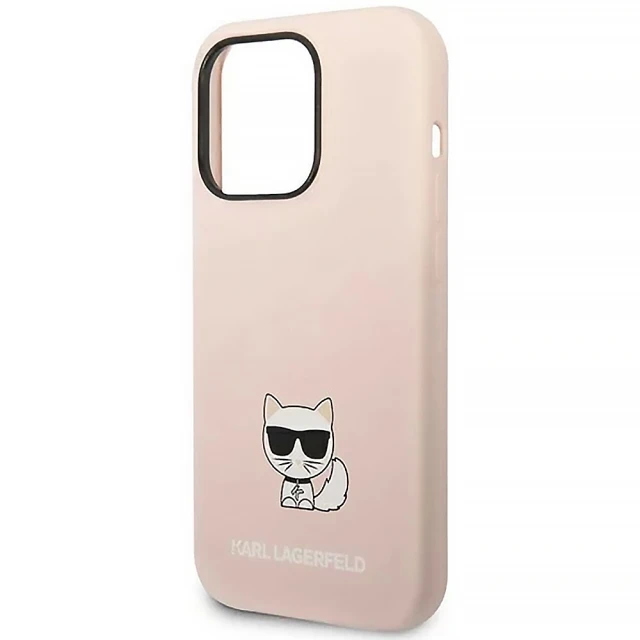 Чохол Karl Lagerfeld Silicone Choupette Body для iPhone 14 Pro Max Light Pink (KLHCP14XSLCTPI)