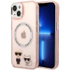 Чохол Karl Lagerfeld Karl & Choupette для iPhone 14 Plus Pink with MagSafe (KLHMP14MHKCP)