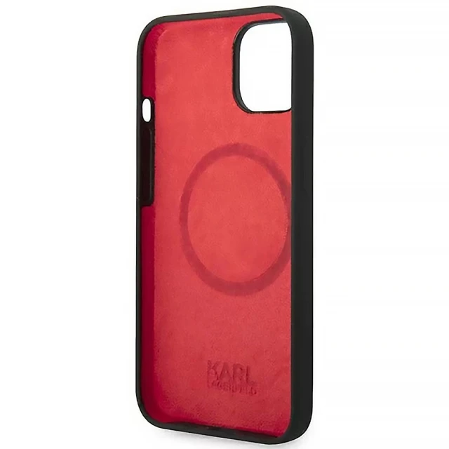 Чехол Karl Lagerfeld Silicone Choupette Head для iPhone 14 Plus Black with MagSafe (KLHMP14MSLCHBK)