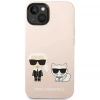 Чохол Karl Lagerfeld Silicone Karl & Choupette для iPhone 14 Plus Light Pink with MagSafe (KLHMP14MSSKCI)
