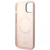 Чохол Karl Lagerfeld Silicone Karl & Choupette для iPhone 14 Plus Light Pink with MagSafe (KLHMP14MSSKCI)