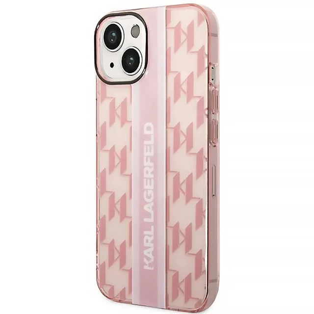 Чохол Karl Lagerfeld Mono Vertical Stripe для iPhone 14 | 13 Pink (KLHCP14SHKLSPCP)