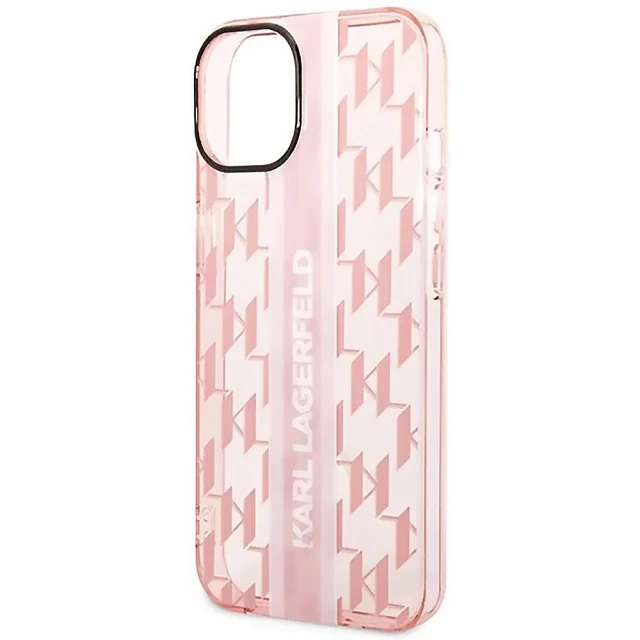 Чохол Karl Lagerfeld Mono Vertical Stripe для iPhone 14 | 13 Pink (KLHCP14SHKLSPCP)