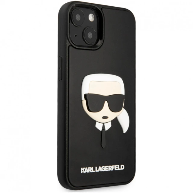 Чохол Karl Lagerfeld 3D Rubber Karl's Head для iPhone 14 | 13 Black (KLHCP14SKH3DBK)
