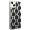 Чохол Karl Lagerfeld Liquid Glitter Monogram для iPhone 14 | 13 Black (KLHCP14SLMNMK)
