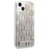 Чохол Karl Lagerfeld Liquid Glitter Monogram для iPhone 14 | 13 Silver (KLHCP14SLMNMS)