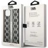 Чохол Karl Lagerfeld Monogram Stripe для iPhone 14 | 13 Gray (KLHCP14SPGKLSKG)